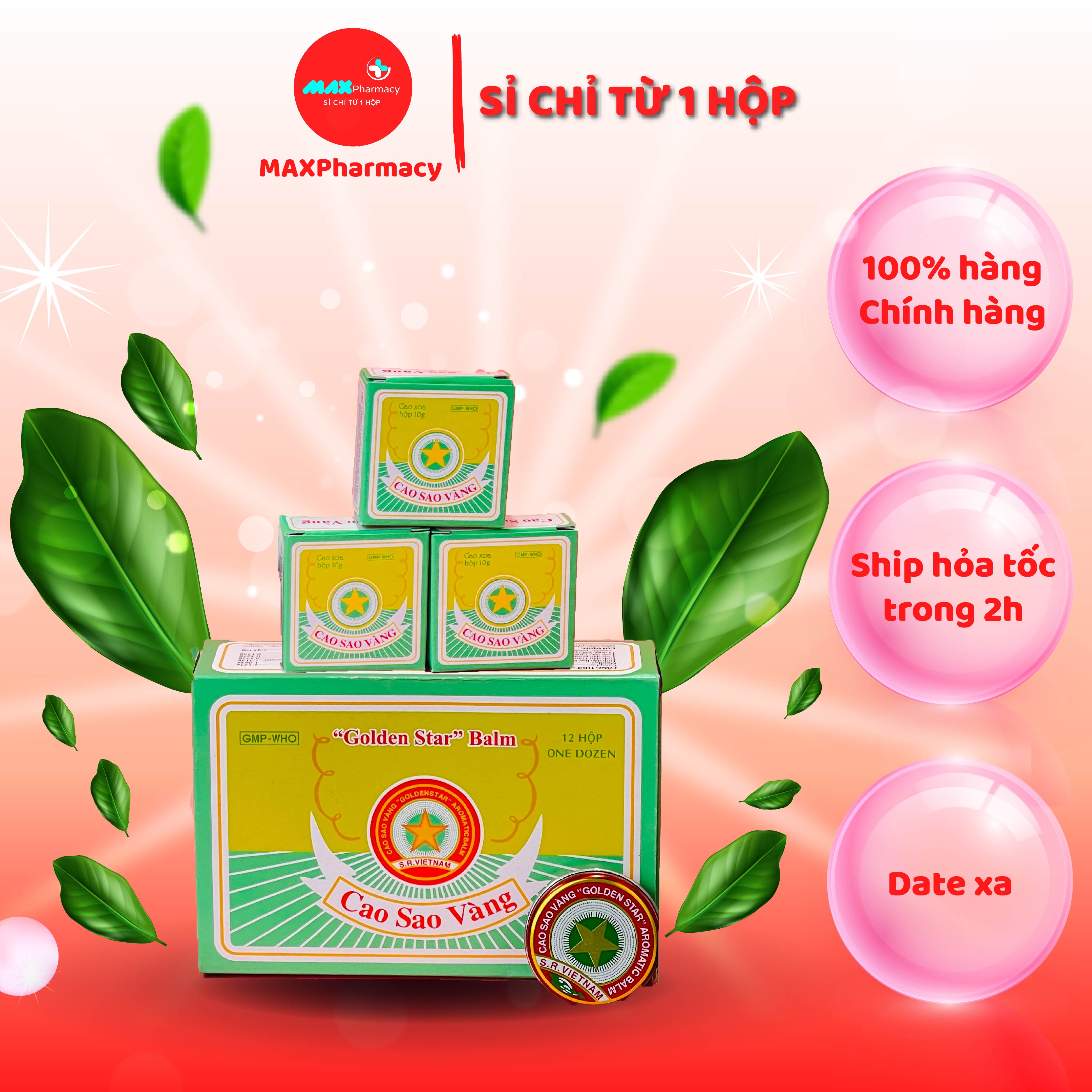 Hộp 12 lọ cao sao vàng dược phẩm opc 10g - maxpharmacy