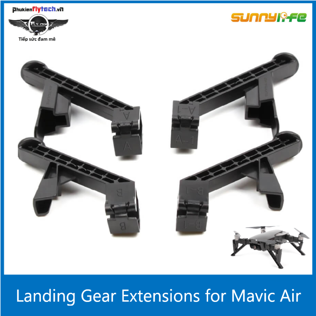 Chân đôn mavic air - Mavic Air extension landing gear - chính hãng sunnylife - phụ kiện flycam DJI Mavic air - hỗ trợ kê cao drone khỏi đất cát, bụi bẩn - Vô cùng nhỏ gọn và tiện lợi không ảnh hưởng đến trải nghiệm, quá trình bay