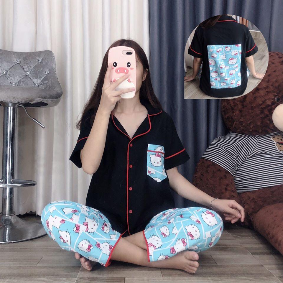 Đồ bộ pijama kate thái loại 1 túi phối