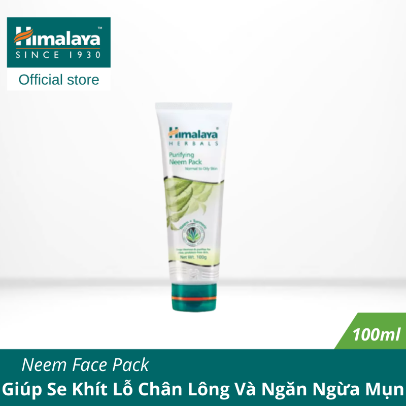 Mặt Nạ Đất Sét Giúp Se Khít Lỗ Chân Lông Và Ngăn Ngừa Mụn Neem Face Pack Himalaya 100ml