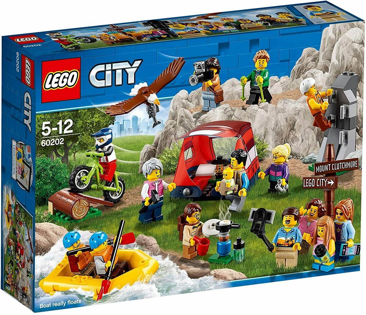 Bộ lắp ráp Bộ Sưu Tập Nhân Vật Dã Ngoại - LEGO City 60202 (164 Chi Tiết)
