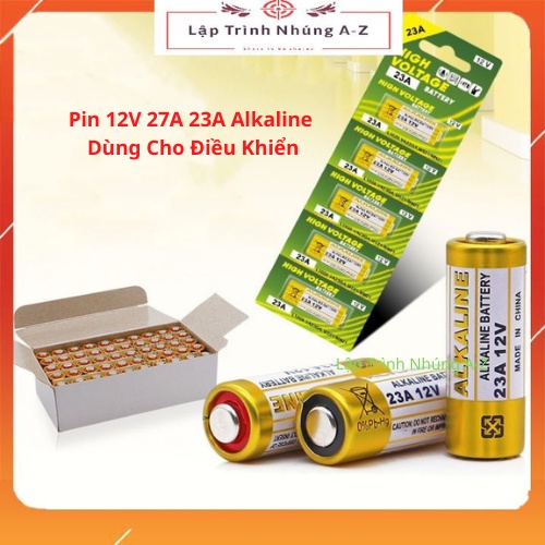 Pin 12v 27a/23a alkaline dùng cho điều khiển