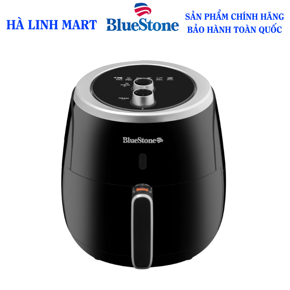 Nồi chiên không dầu Bluestone AFB-5870, Nồi chiên không dầu 5L, phủ lớp chống dính Greblon cao cấp của Đức, độ bền cao và an toàn, Công suất cao 2000W nướng nhanh, Dung tích lớn phù hợp gia đình 4-6 người, Bảo hành 24 tháng