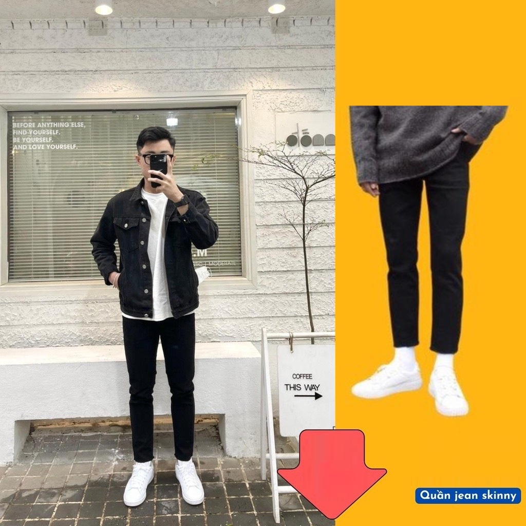 Quần Jean Nam 01DT ĐEN TRƠN (Có Size Đại) - Quần Jeans Nam Co Giãn - Quần Bò Nam Thời Trang Basic - 280205