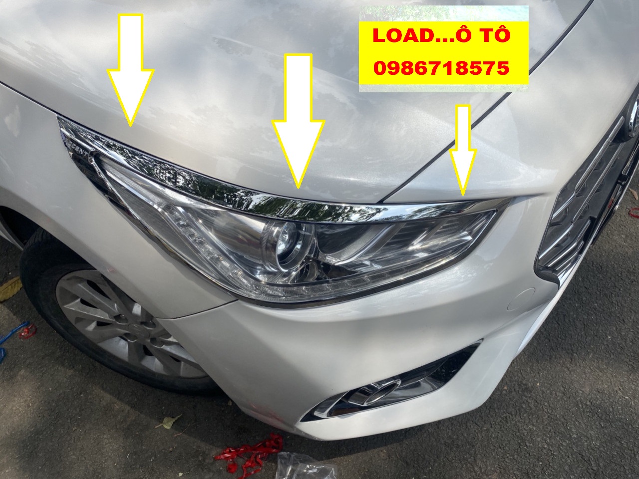 Ốp viền đèn pha và hậu accent 2023-2018, ốp viền đèn xe accent 2018-2023 load ô tô