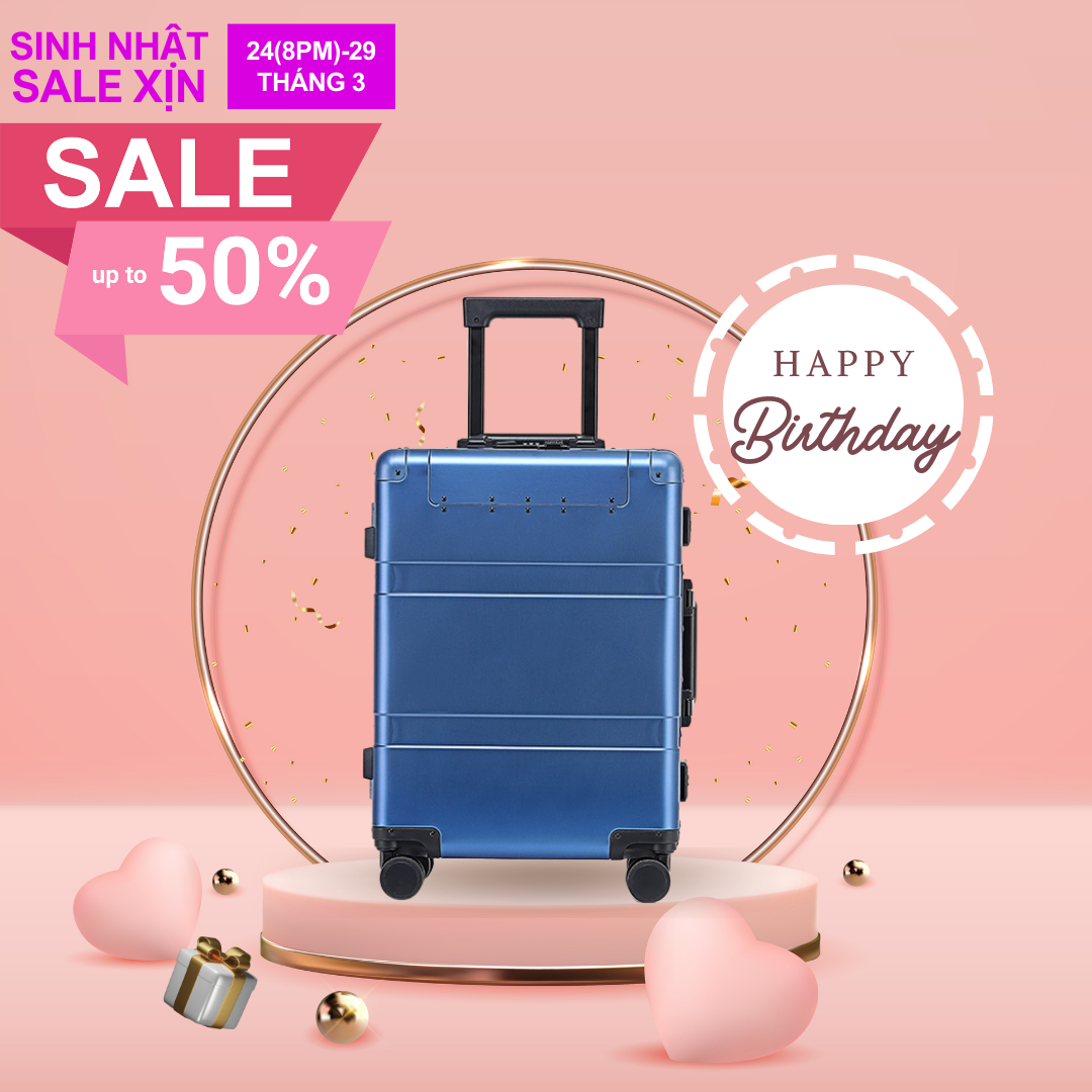 FREESHIP TOÀN QUỐC Vali kéo du lịch cao cấp hợp kim nhôm nguyên khối nhập khẩu Hàn Quốc Tresette 2628 Có hộp đựng ô, kính, sạc dự phòng tiện dụng CAO CẤP