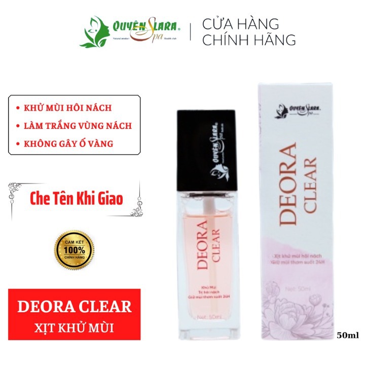 Xịt khử mùi hôi nách deora clear quyên lara chính hãng 50ml