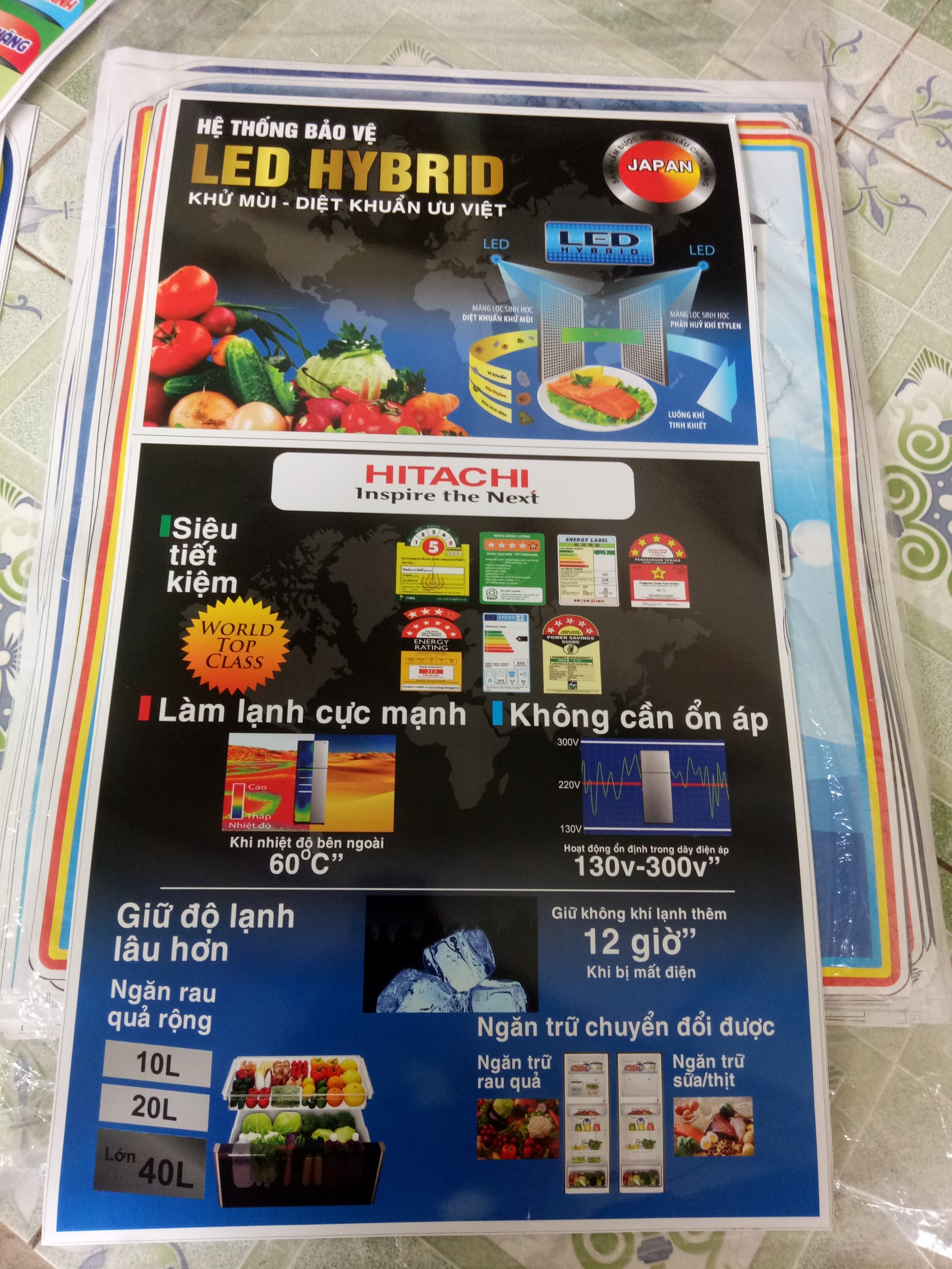 TEM TỦ LẠNH HITACHI