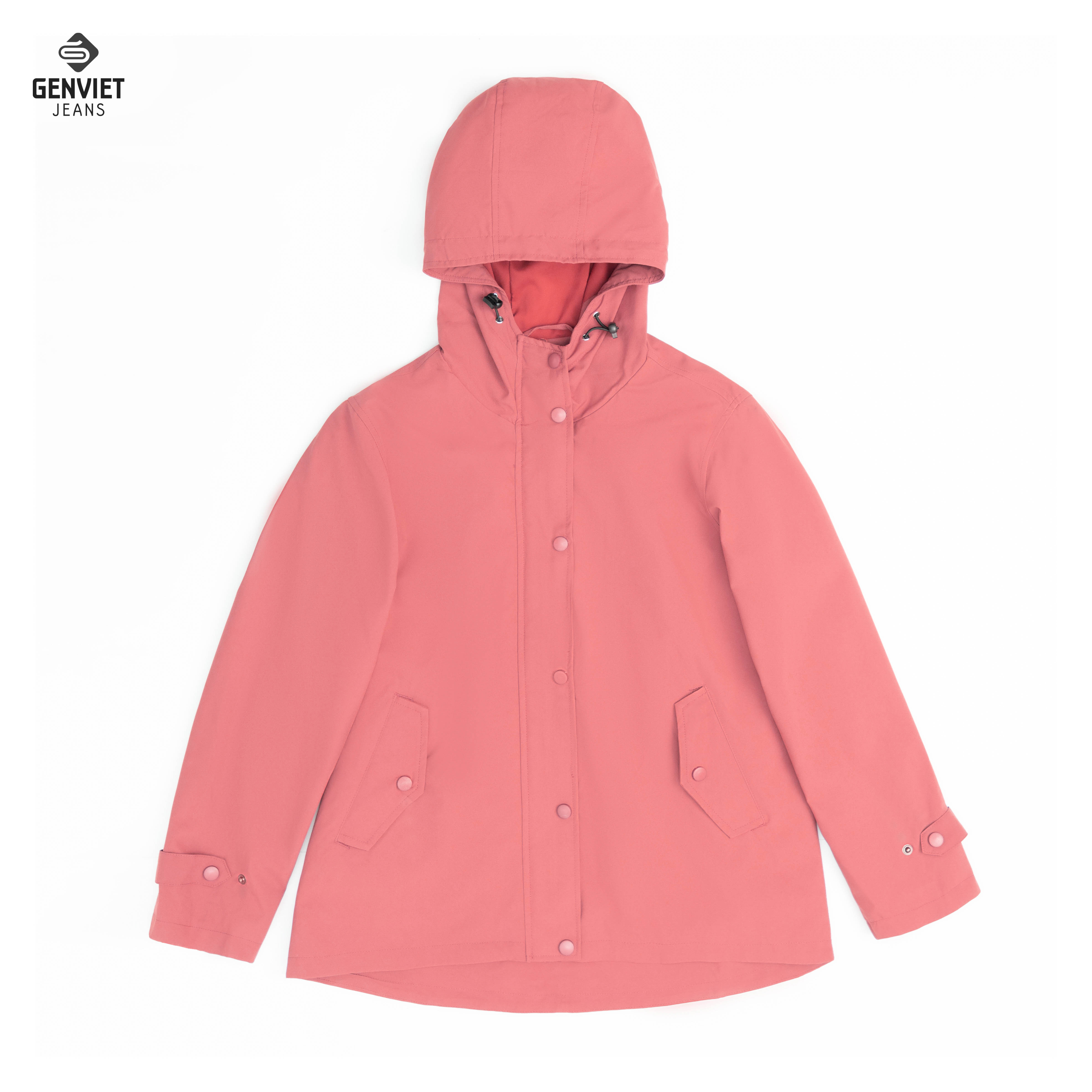 Áo khoác gió parka nữ genviet cản gió cản nước tk130g8024