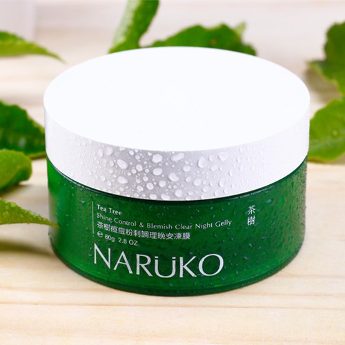 Mặt Nạ Ngủ Naruko Tea Tree Shine Control Blemish Clear Night Gelly 80 Gr