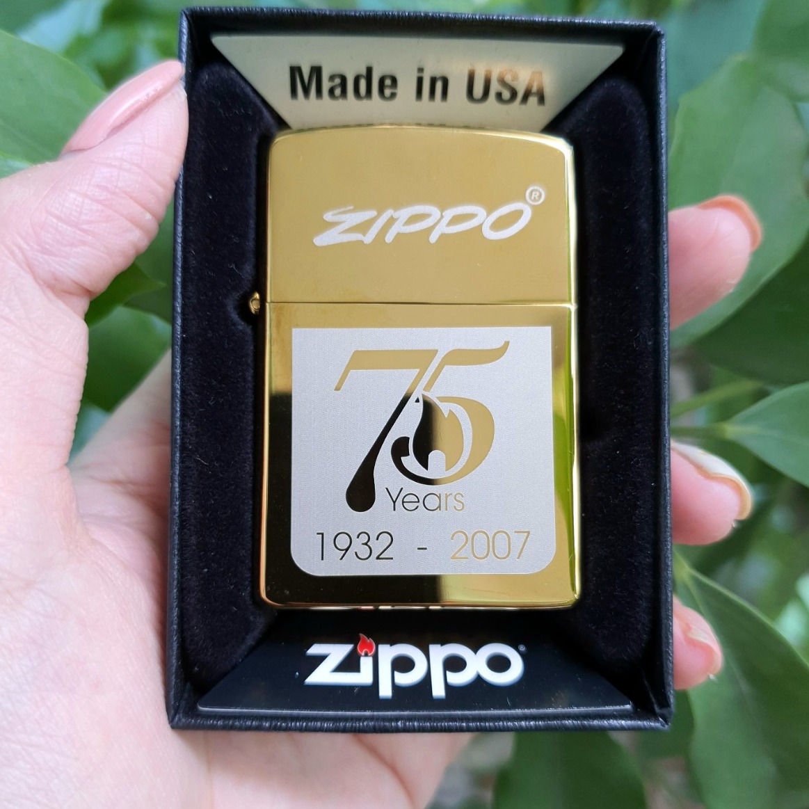 Bật Lửa Zippo Mỹ Đồng Kỷ Niệm 75 Năm 1932-2007 Đồng Nguyên Khối Đời La Mã ( Tặng Đá Bấc ) Hộp Quẹt Thích Hợp Làm Quà Tặng (KHÔNG XĂNG)