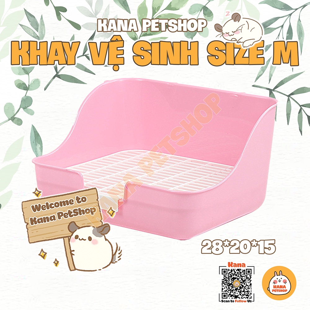 Khay vệ sinh size trung cho thỏ 🐹freeship🐹 khay vệ sinh chuột lang size m cho thỏ, bọ ....