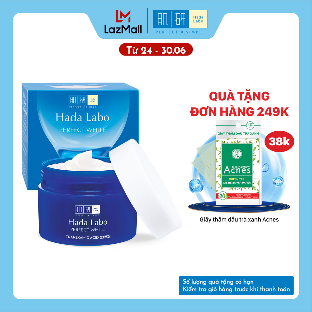 Kem dưỡng trắng Hada Labo Perfect White Tranexamic Acid Cream 50g