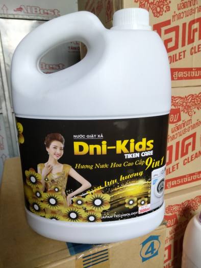 Nước giặt xả quần áo dni-kid 3600ml - góc tạp hóa online