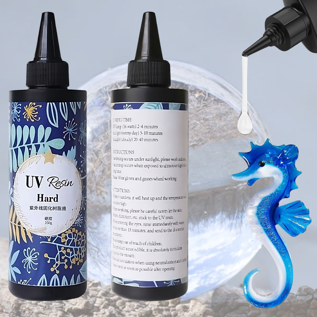 Keo resin uv - loại cứng - nhanh khô trong suốt - 100g - đổ khuôn handmade resin