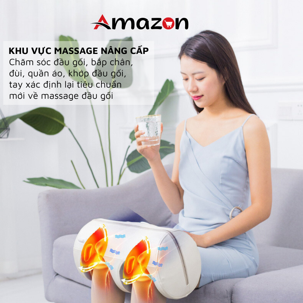 Máy Massage Đầu Gối Đa Năng, Máy Mát Xa Xoa Bóp Khớp Đầu Gối Trị Liệu, Máy Massage Thư Giãn Chân Bắp Chân Tay Đùi