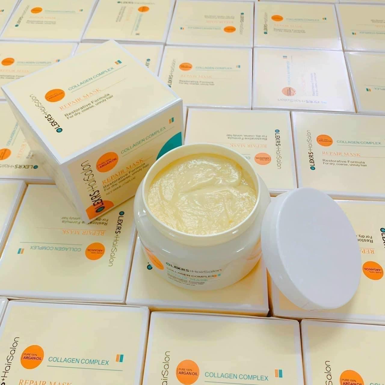 Kem ủ phục hồi tóc, chống gãy rụng olexrs collagen anh 500ml