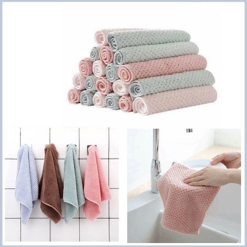 Combo 5 khăn lau bát đĩa đa năng thấm hút