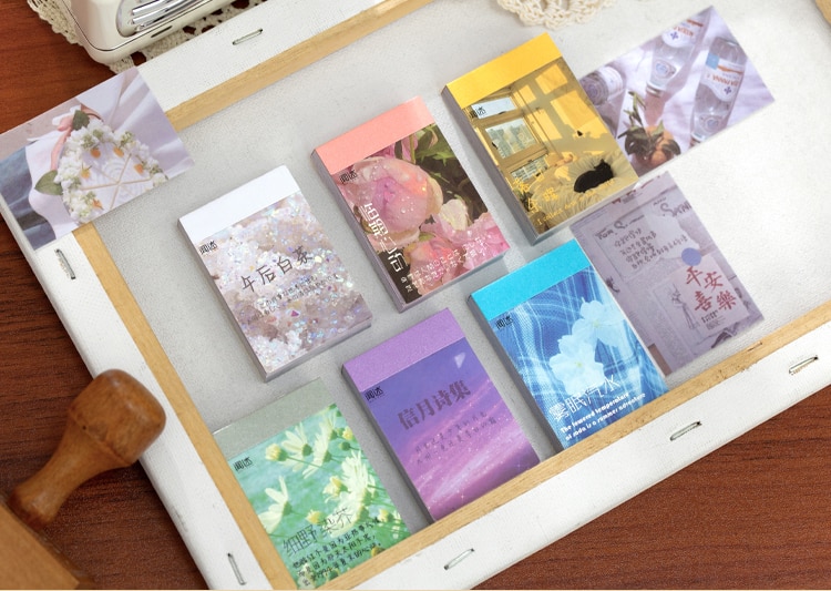 Sticker đóng cuốn phong cảnh/ thiên nhiên trang trí đa dụng 50 tấm (Hàng có sẵn)