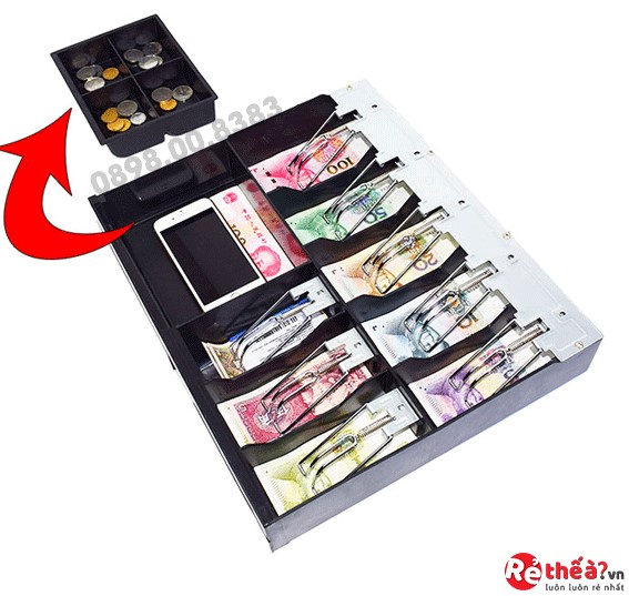 Ngăn kéo đựng tiền thu ngân 8 ngăn filixpos-fi368