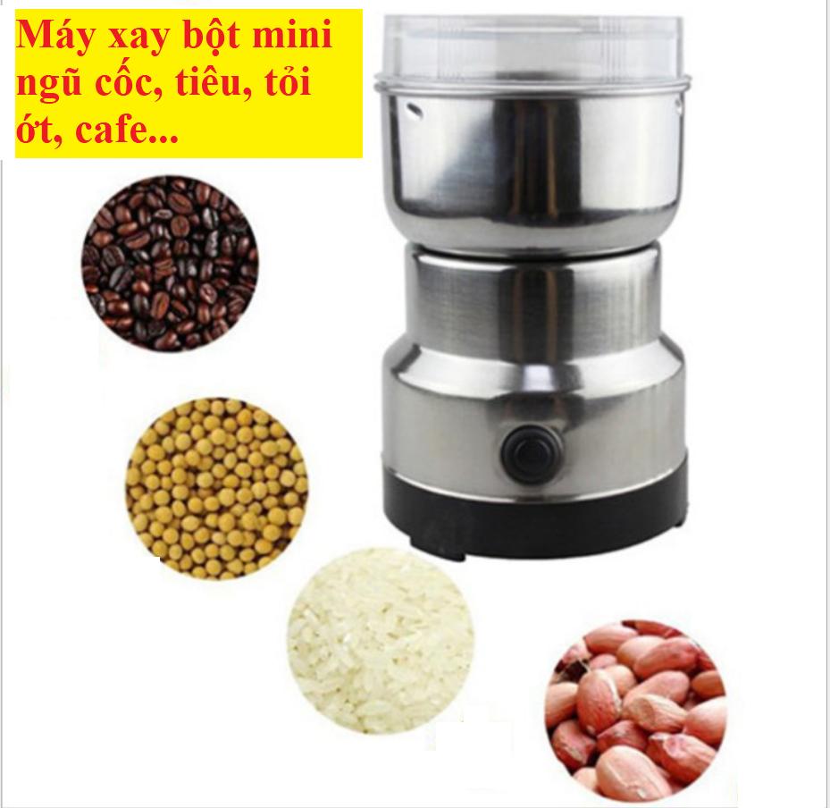 Máy xay bột mini ngũ cốc tiêu tỏi ớt cafe...đa năng