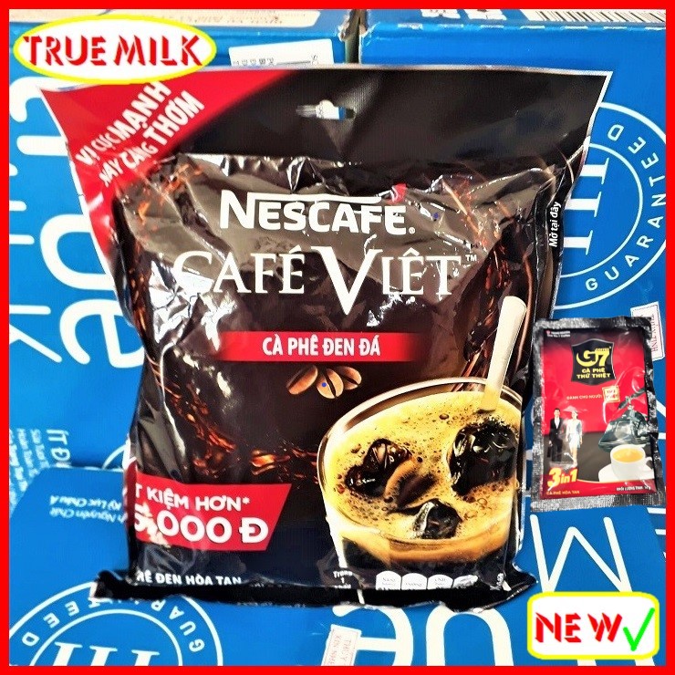 Nescafe Café Việt Đen Đá 35 gói x 16g (Tặng Kèm 1 gói G7) - Ca Phê Đen Đá - Cafe Viet - Ca phe viet - nescafe - ca phe viet - ca phe gu manh - nescafe viet - ca phe hoa tan - cafe hòa tan - viet35