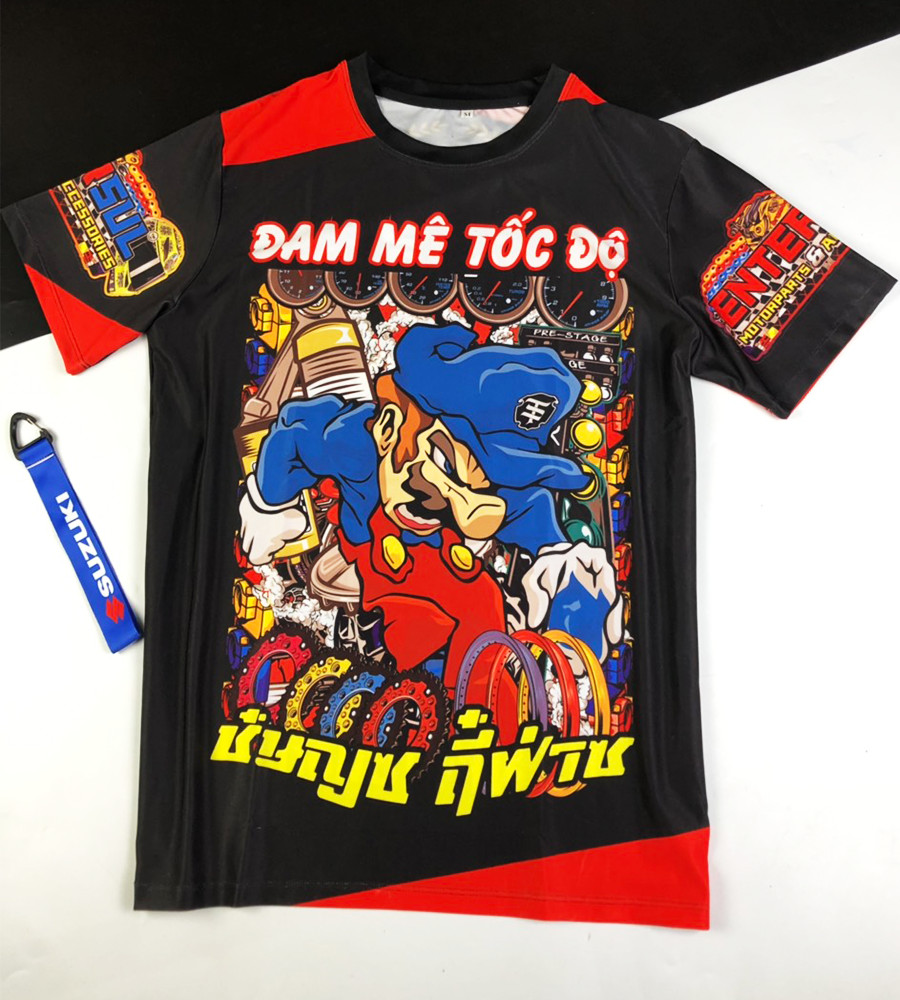 Áo thun 3D chibi ĐAM MÊ TỐC ĐỘ
