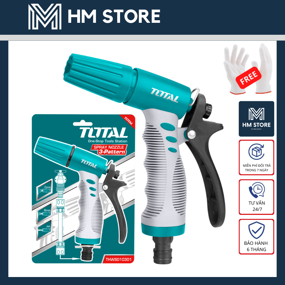 Vòi xịt tưới cây đa năng 1 tia total - thws010301