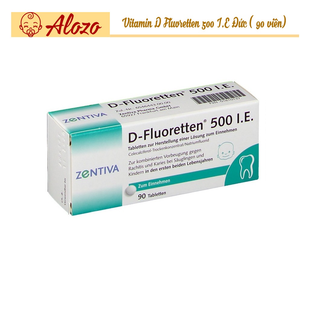 Vitamin d fluoretten 500 i.e , 90 viên