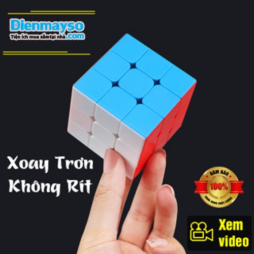 Rubik 3x3x3 không viễn đồ chơi rubic 3 tầng xoay mợt chất lượng bền đẹp