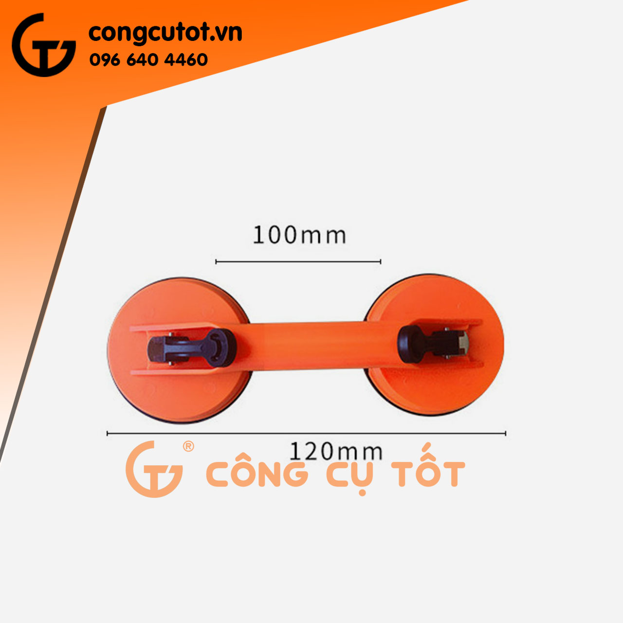 Tay hít kính, gạch 2 chấu