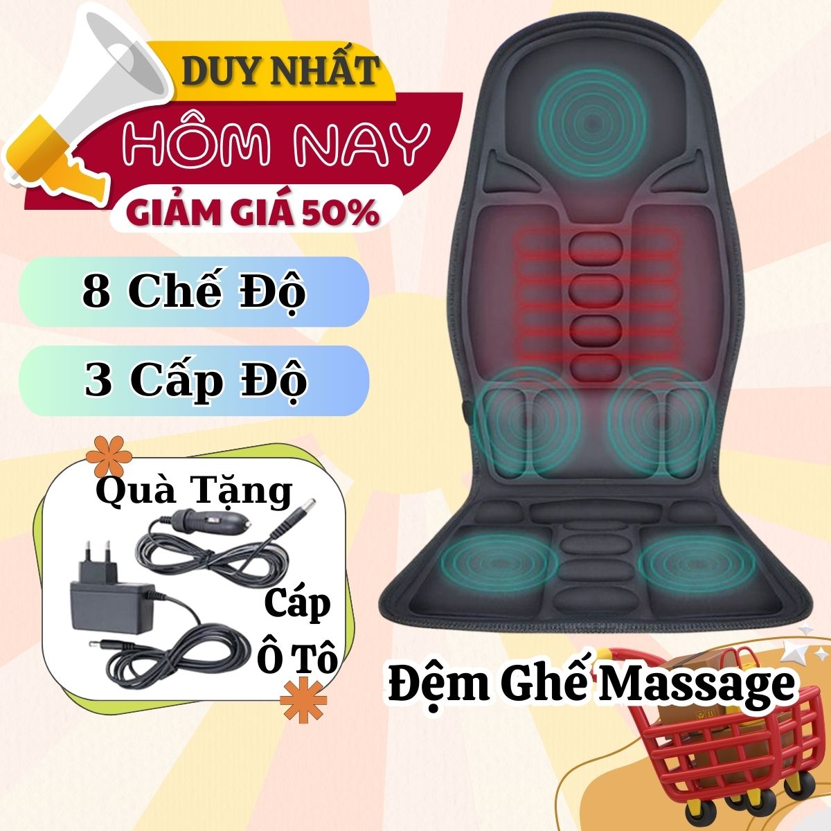 Đệm ghế đa năng, nệm ngủ 1 người, đệm lót ghế, gối tựa lưng trong văn phòng, đệm lót mông, đệm ghế ô tô thay thế hạt gỗ lót ghế ô tô, bọc ghế ô tô giá rẻ, chính hãng massage toàn thân giúp cơ thể thư giãn xua tan mệt mỏi.