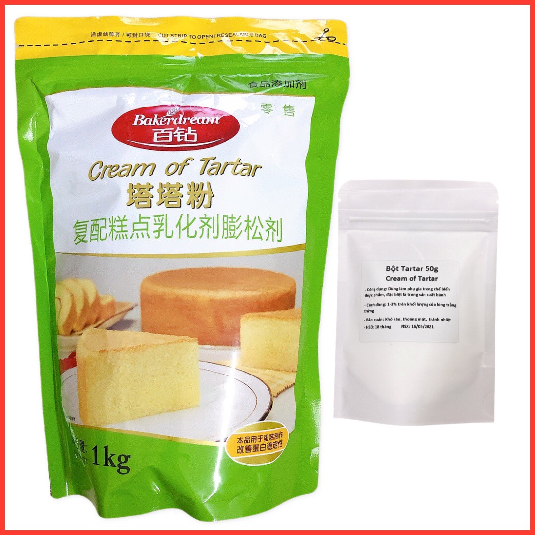 Bột Cream of Tartar/ Bột kem Tartar Bakerdream 50g