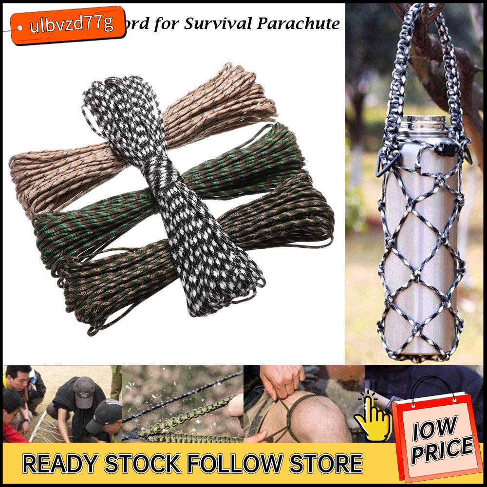 【COD&Hàng sẵn sàng】7 lõi Paracord Dây bền ngoài trời Dây dù cắm trại Sinh tồn Lều Lều Dây buộc Gói dây đeo
