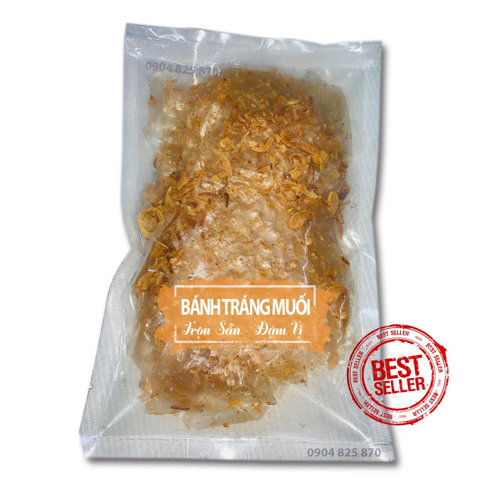 Bánh tráng muối trộn sẵn 1 bịch