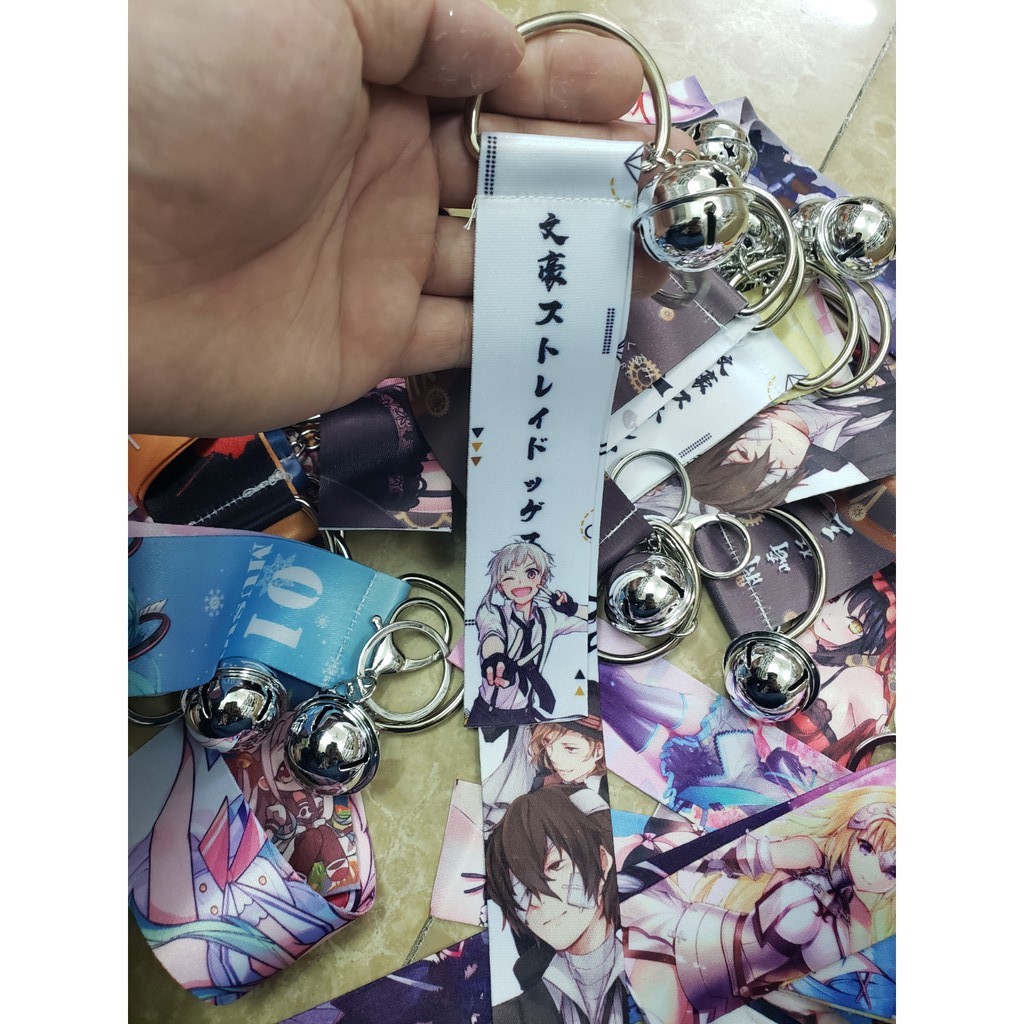 Móc khóa dây chuông Anime nhiều loại