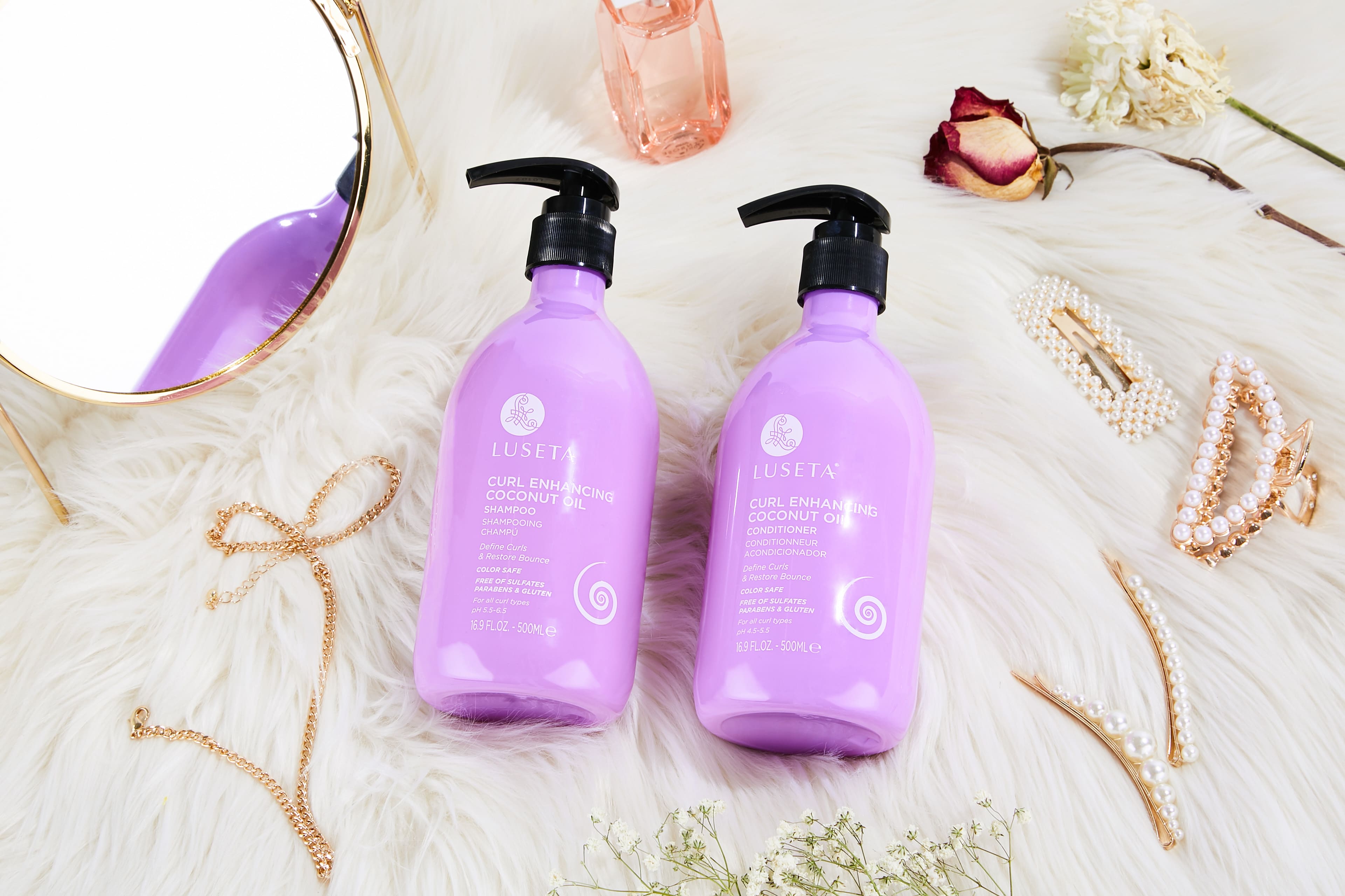 SET GỘI XẢ LUSETA CURL ENHANCING COCONUT 1000ML