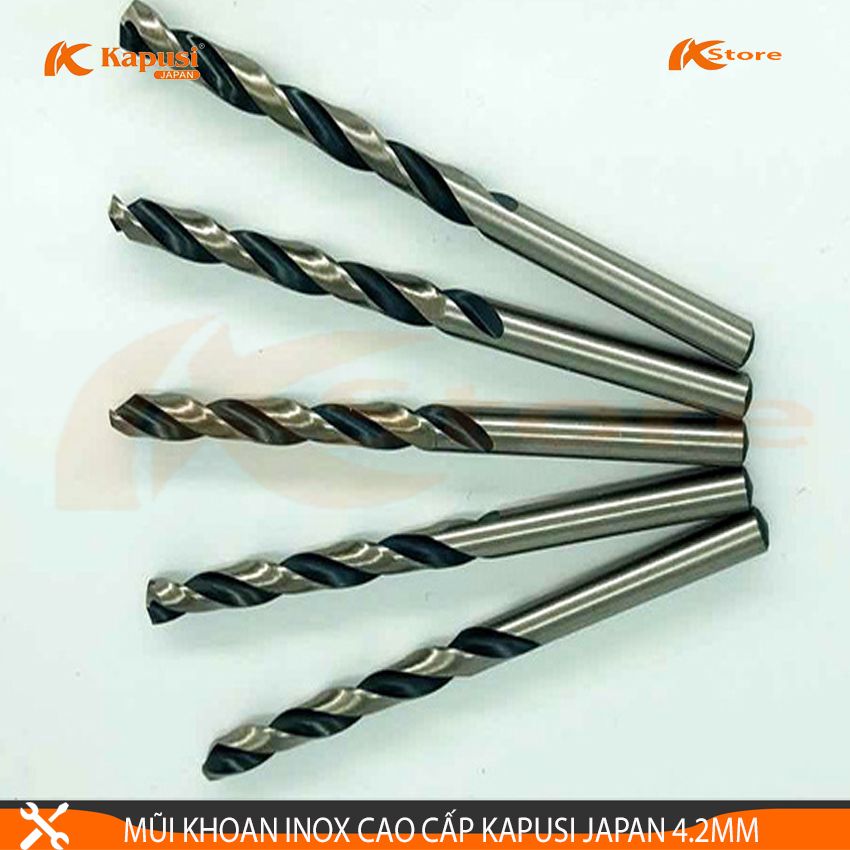 Mũi khoan inox 4.2mm kapusi japan - mũi khoan thép cao cấp