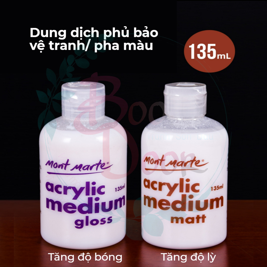 Dung dịch phủ tranh bóng/lỳ - Dung dịch pha màu bóng/lỳ- Boodoor Tranh Sơn Dầu