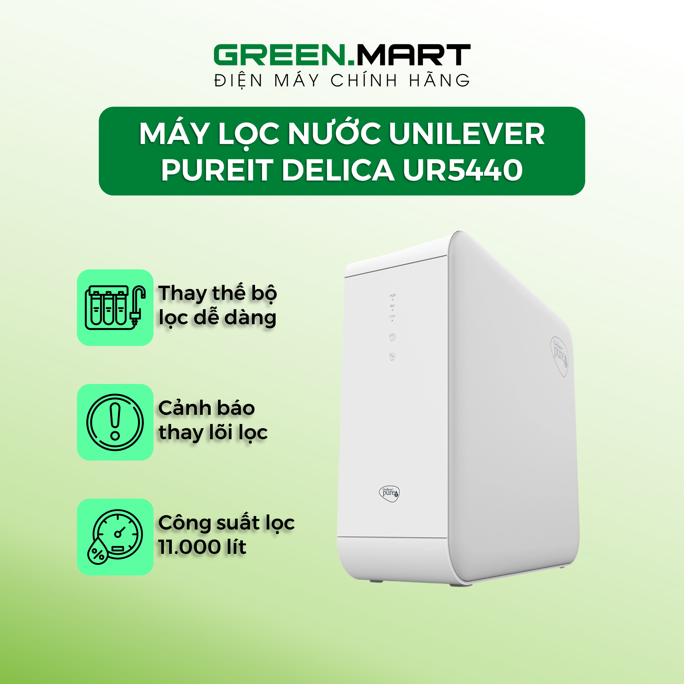 Máy lọc nước ro âm tủ bếp unilever pureit delica ur5440 | máy lọc nước sạch uống trực tiếp pureit delica 5440 | hàng chính hãng