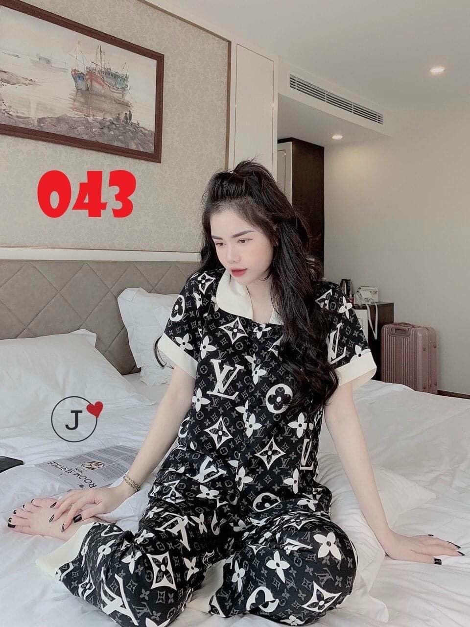 Bộ pijama tay cộc quần dài