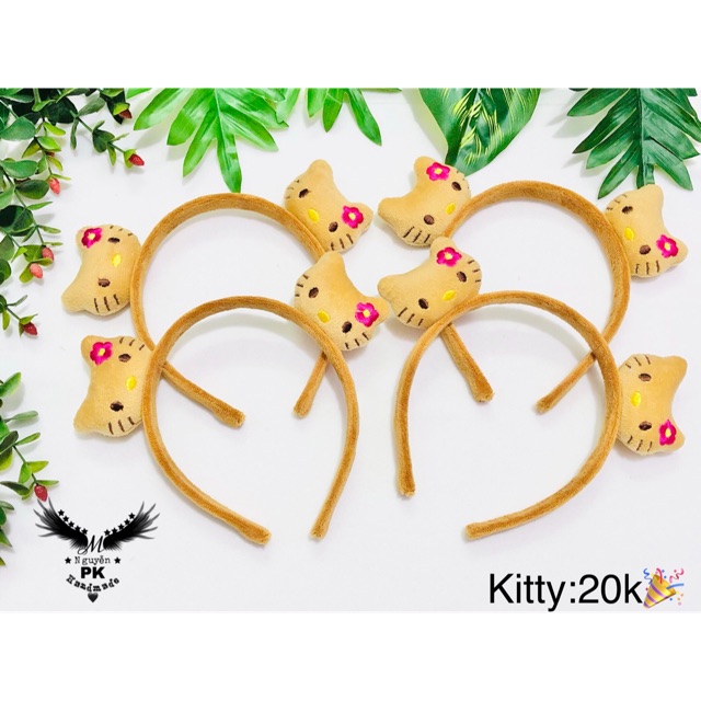 Băng đô cài tóc hoạt hình mèo kitty