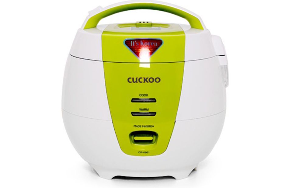 Nồi cơm điện Cuckoo CR-0661 1L (Trắng phối xanh cốm) - Hàng chính hãng