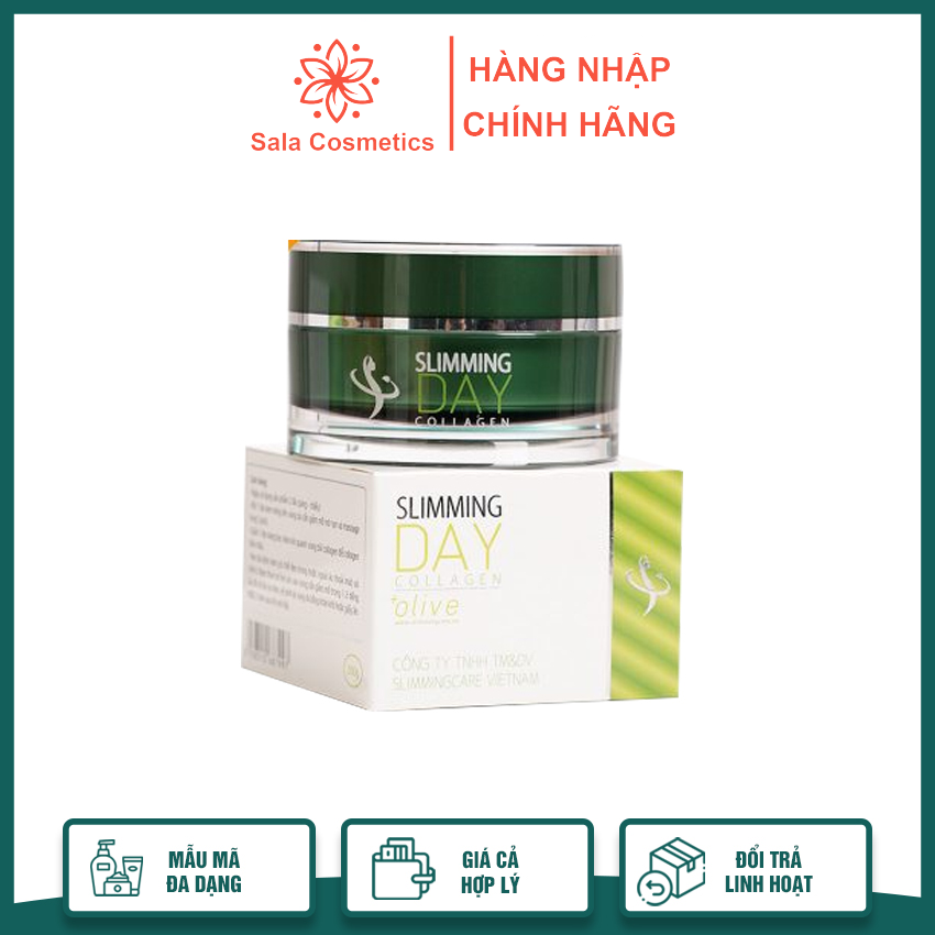 Kem tan mỡ bụng Slimming Day 200g tan mỡ tự nhiên duy trì vóc dáng - Sala Cosmetics