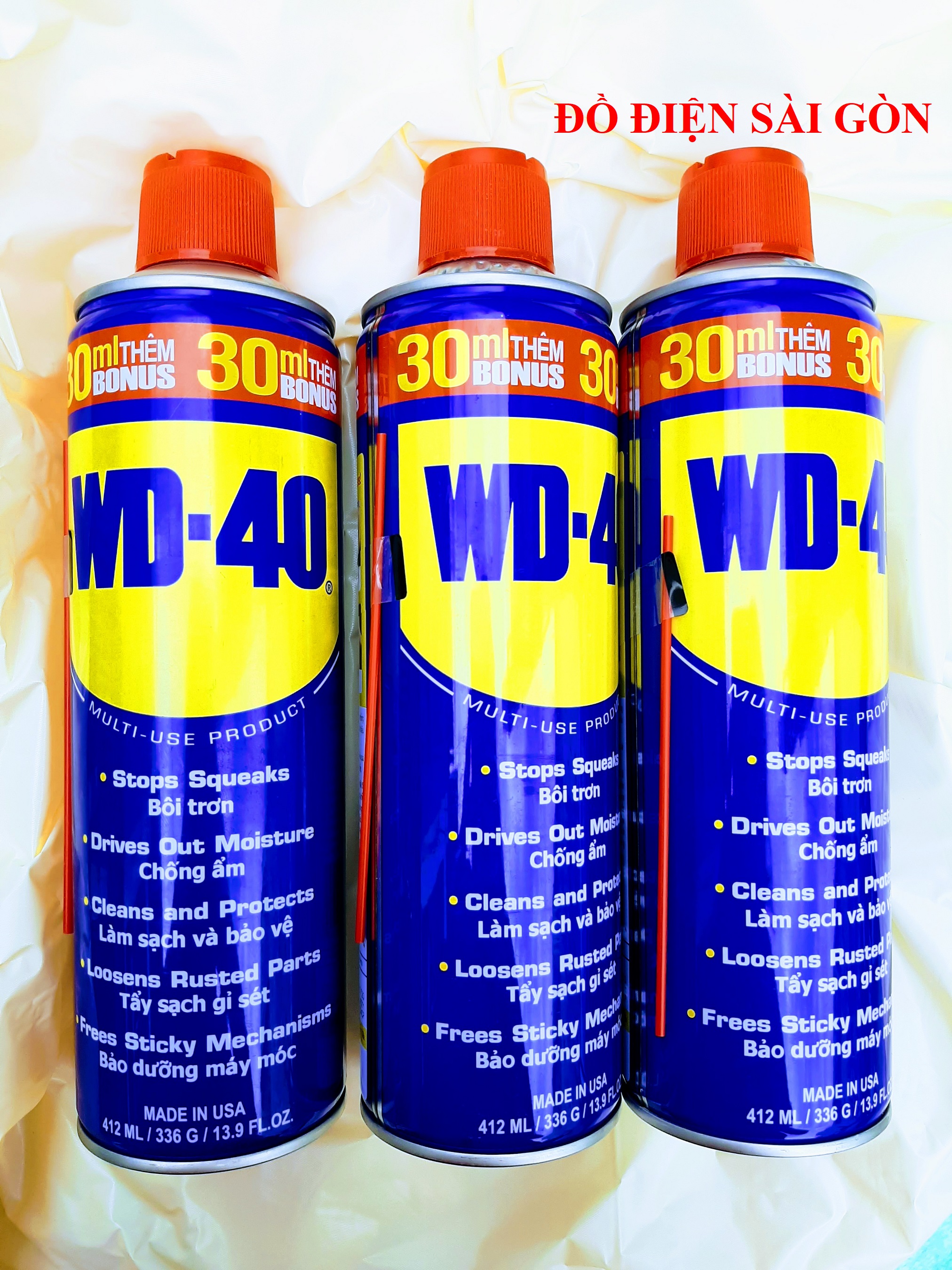   CHAI LỚN  Chai Xịt Bôi Trơn Chống Rỉ Sét Làm Sạch Và Chống Ẩm WD40   412ml + 30ml   