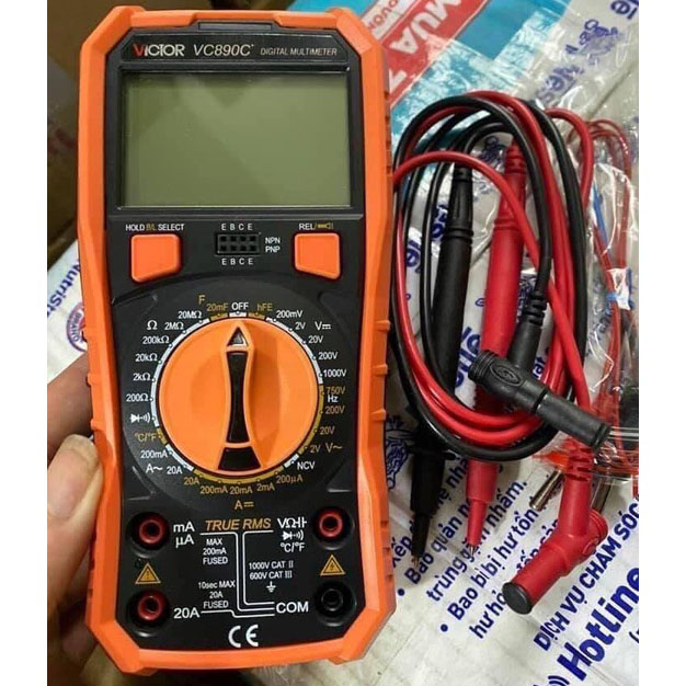 Đồng hồ vạn năng điện tử VICTOR  VC890C+ (chuẩn hãng)