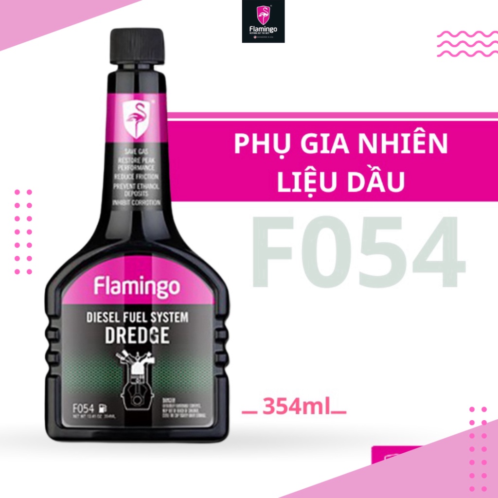 Vệ sinh buồng đốt kim phun động cơ ô tô, Phụ gia Dầu Flamingo F054 354ml