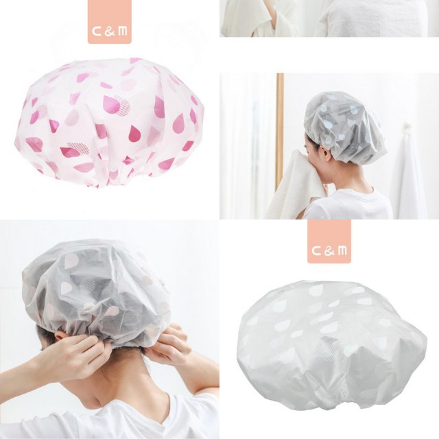 Mũ Trùm Đầu Nilon Tránh Ướt Tóc, ủ tóc hấp dầu dưỡng tóc tại nhà