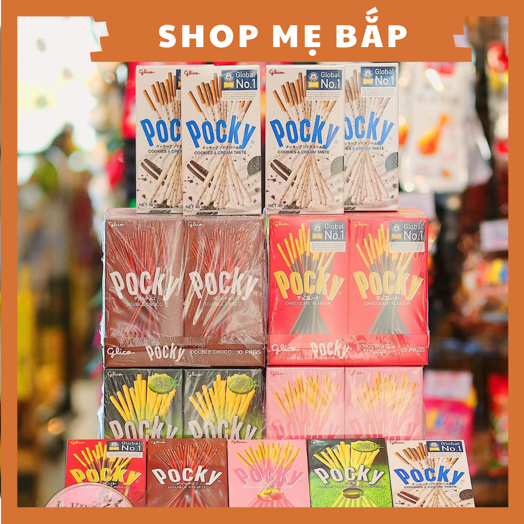 Bánh Quy Que Gllico Pocky Thái Lan 40Gram  - có vị socola, double socola, cookies, dâu, trà xanh [Date 10/2022]