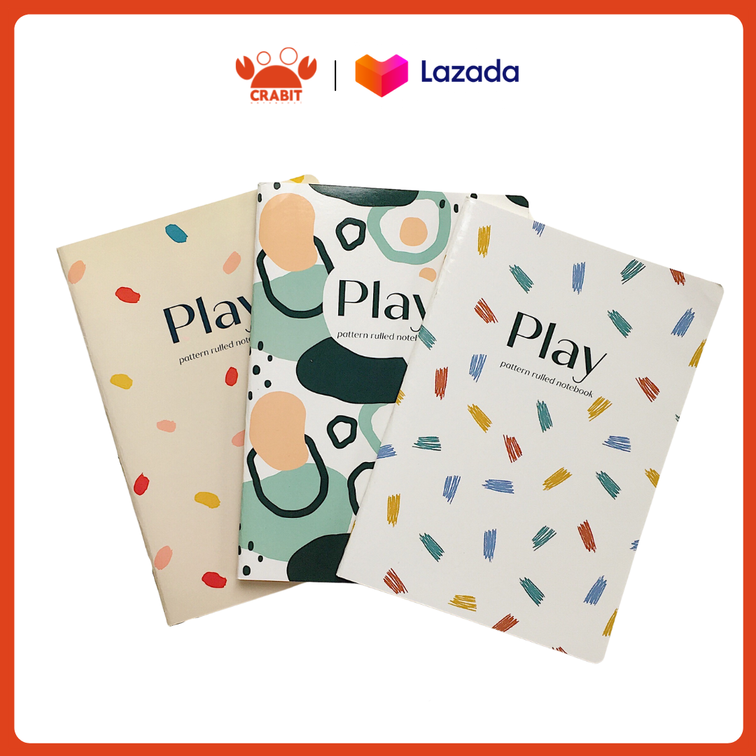 Combo vở kẻ ngang Crabit Play - 120 trang